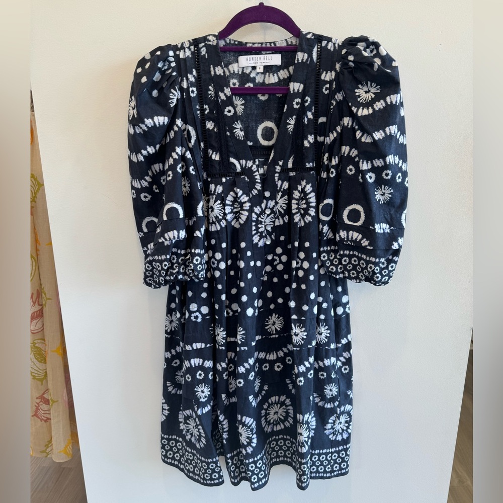 Hunter Bell Youjin Dress, small, navy/white